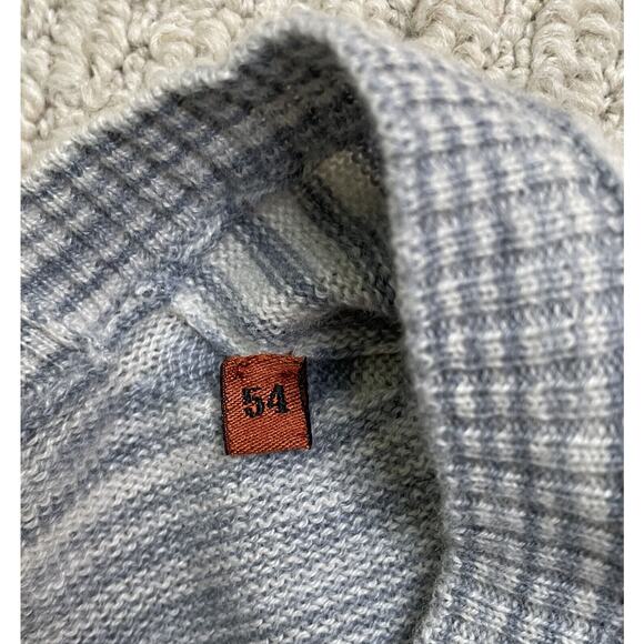 Missoni Gray White Zig Zag Cashmere Pullover Sweater IT56 US46 XL XXL Italy - Picture 9 of 11